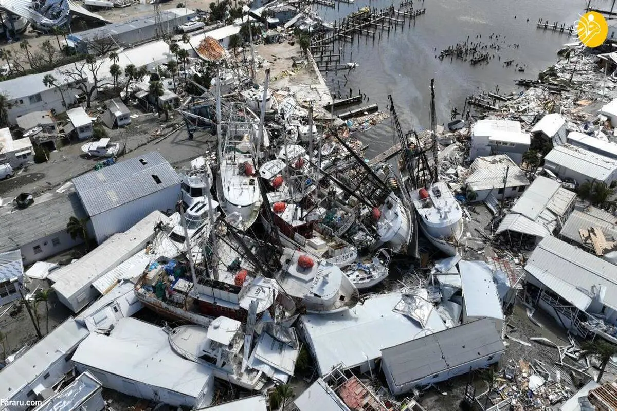 تصاویر| طوفان ایان فلوریدا را ویران کرد