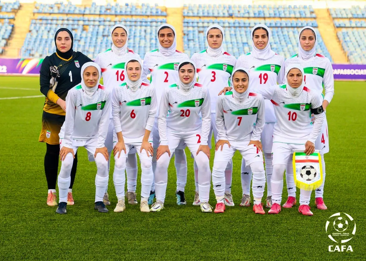تصاویر بازی تیم ملی فوتبال زنان ایران برابر قرقیزستان