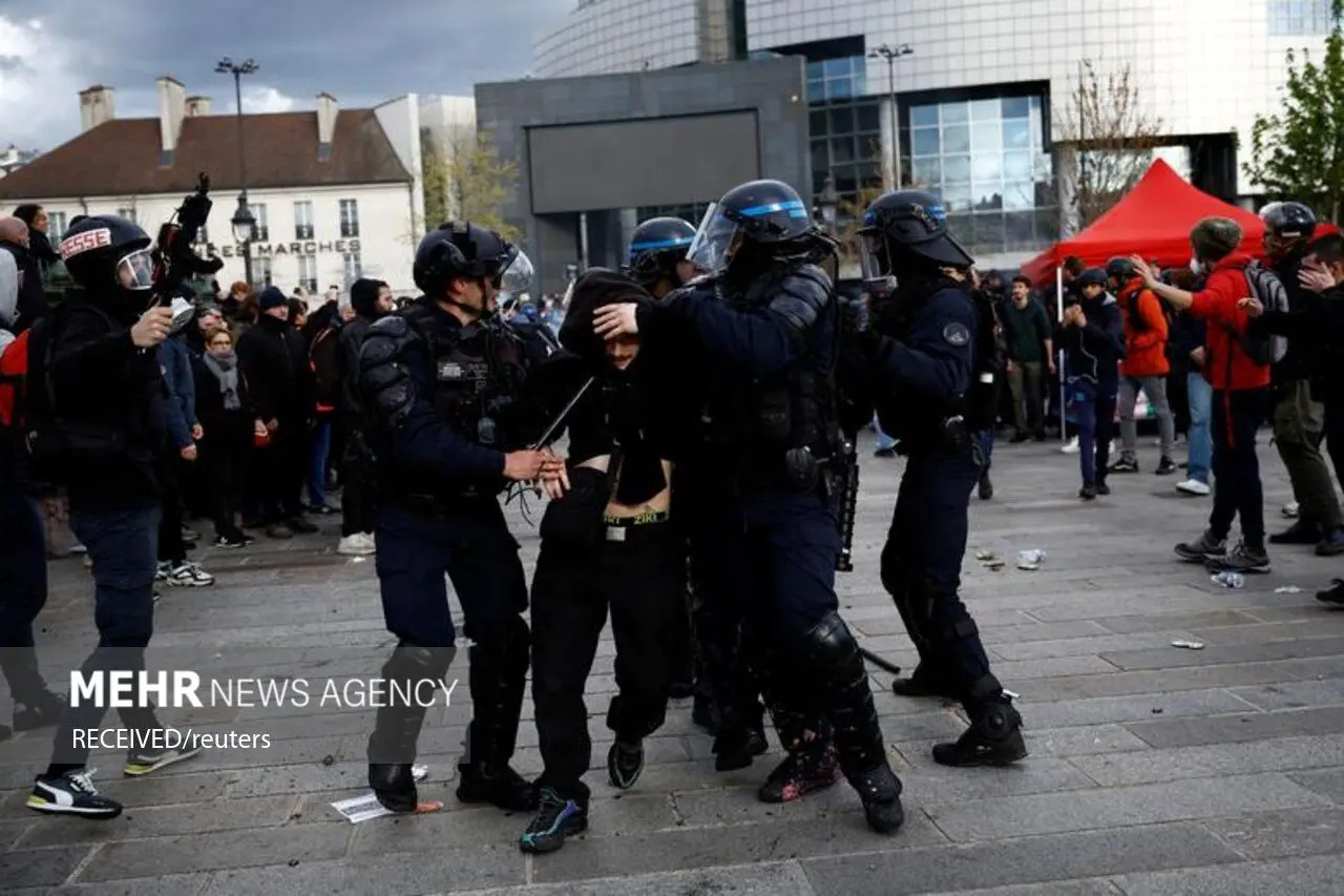 تصاویر| اعتراضات خیابانی در فرانسه
