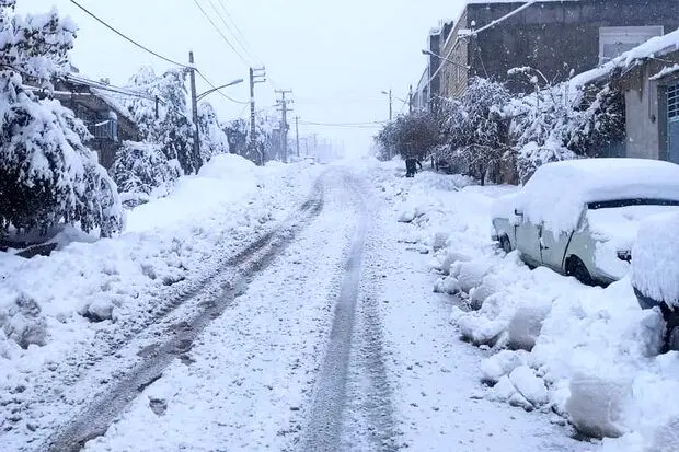 ویدئو| بارش برف زمستانی در اصفهان
