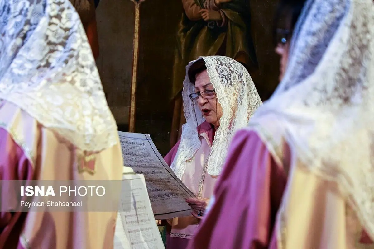 تصاویر| مراسم تقدس آب و عشای ربانی در کلیسای بیت‌الحم اصفهان