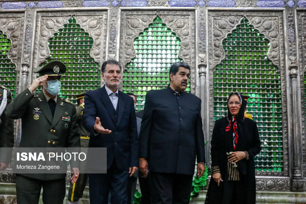 تصاویر| حضور نیکلاس مادورو در حرم امام خمینی