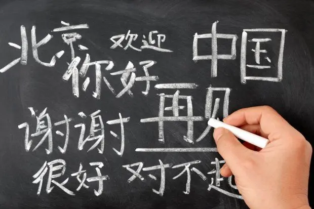 زبان چینی در دبیرستان تدریس می شود