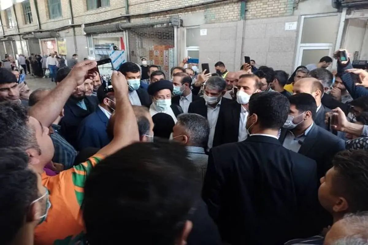 حضور رئیسی در میدان بهمن تهران +عکس