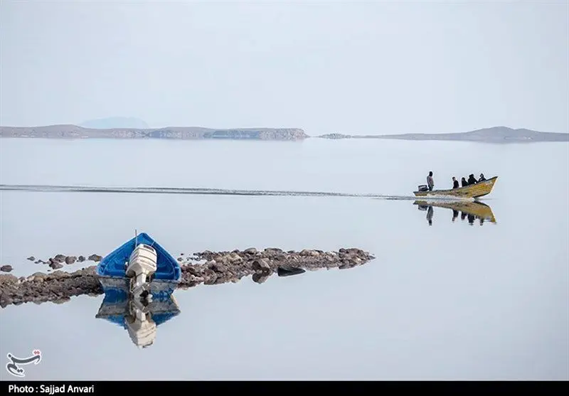 اوضاع دریاچه ارومیه از حالت بحرانی درآمد + تصاویر