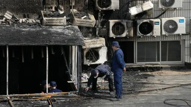 افزایش تلفات حادثه آتش‌سوزی در بیمارستانی در پکن +فیلم