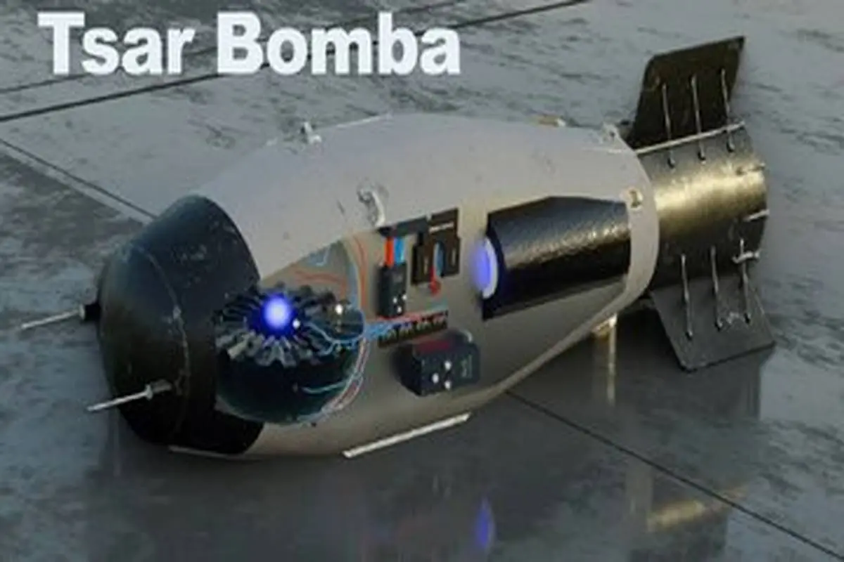روسیه بمبی ساخت ۳۸۰۰ برابر قوی‌تر از بمبی که بر هیروشیما فرود آمد!