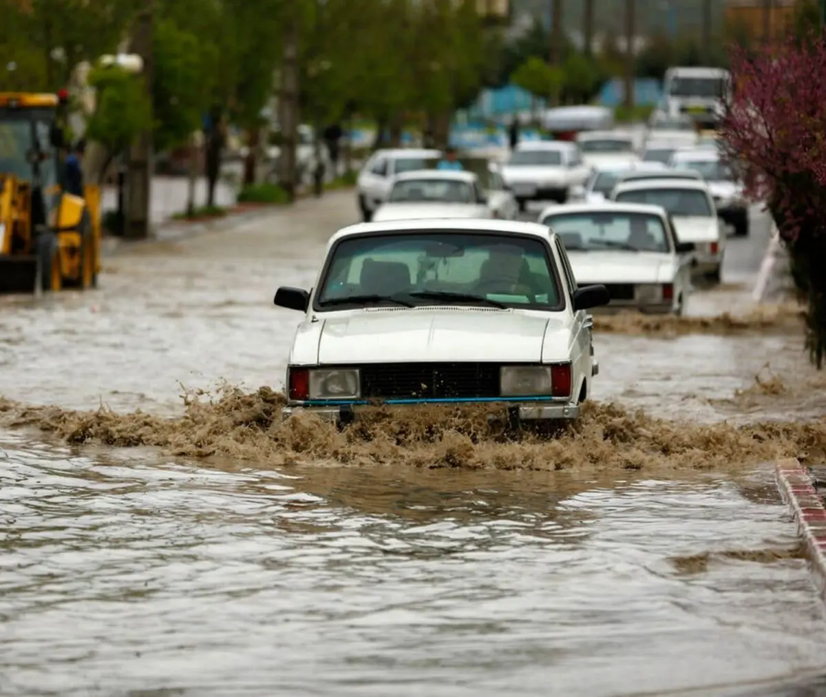 آب‌گرفتگی شبانه در شهرهای مختلف آذربایجان‌غربی بدلیل بارش شدید باران