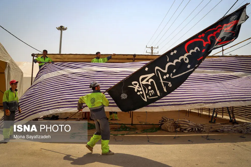 تصاویر| آماده سازی مرز شلمچه برای اربعین حسینی
