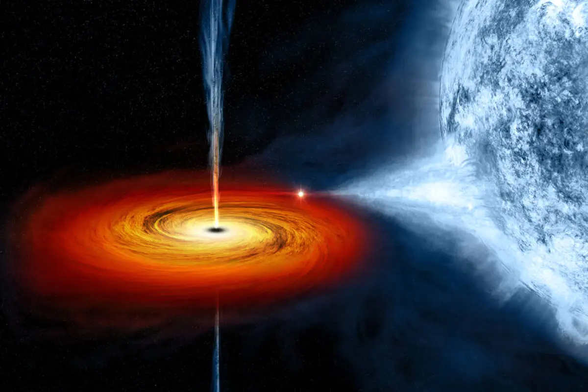عکس| تلسکوپ هابل برای اولین‌بار یک سیاه‌چاله ابَرپرجرم فراری را ثبت کرد