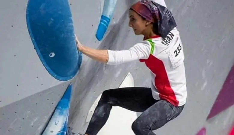توضیح «الناز رکابی» بابت حجابش در مسابقات سنگنوردی