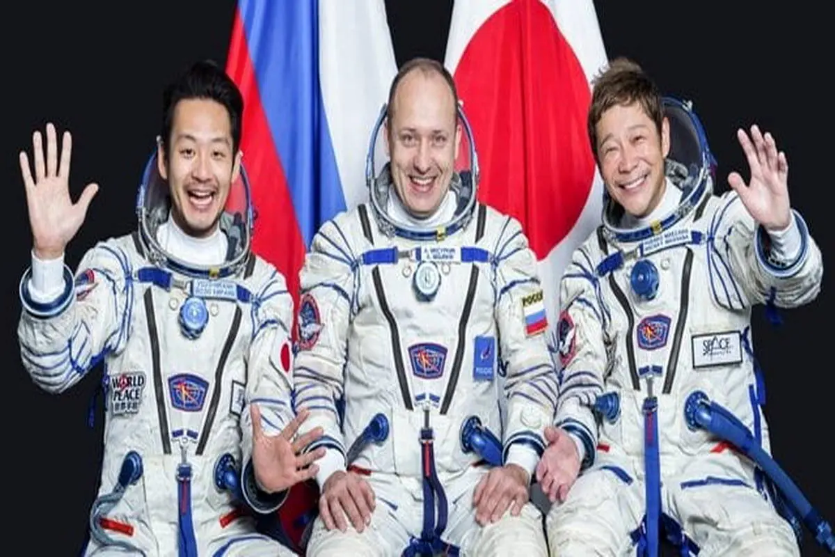 روسیه میلیاردر ژاپنی را به فضا برد +عکس