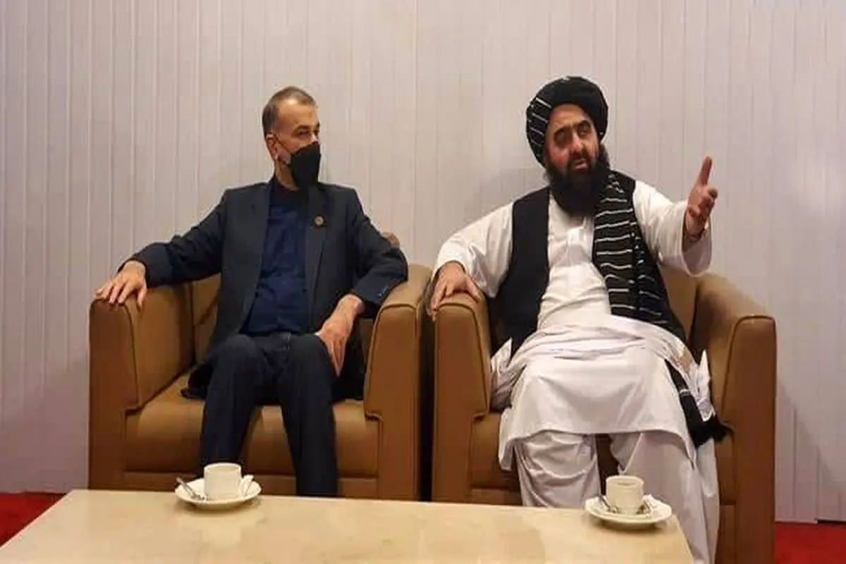 عکس/ دیدار وزیرخارجه طالبان با امیرعبداللهیان