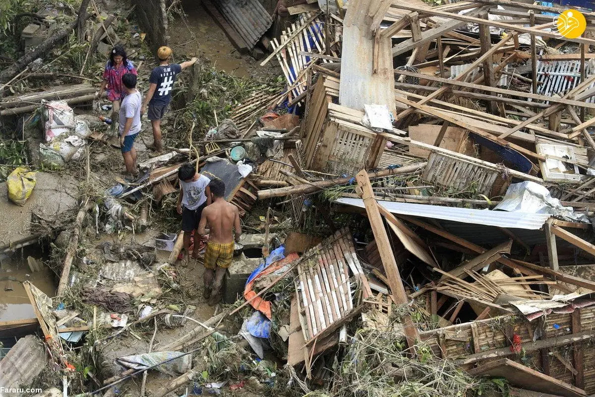 تصاویر/ خسارات مرگبارترین طوفان‌ فیلیپین