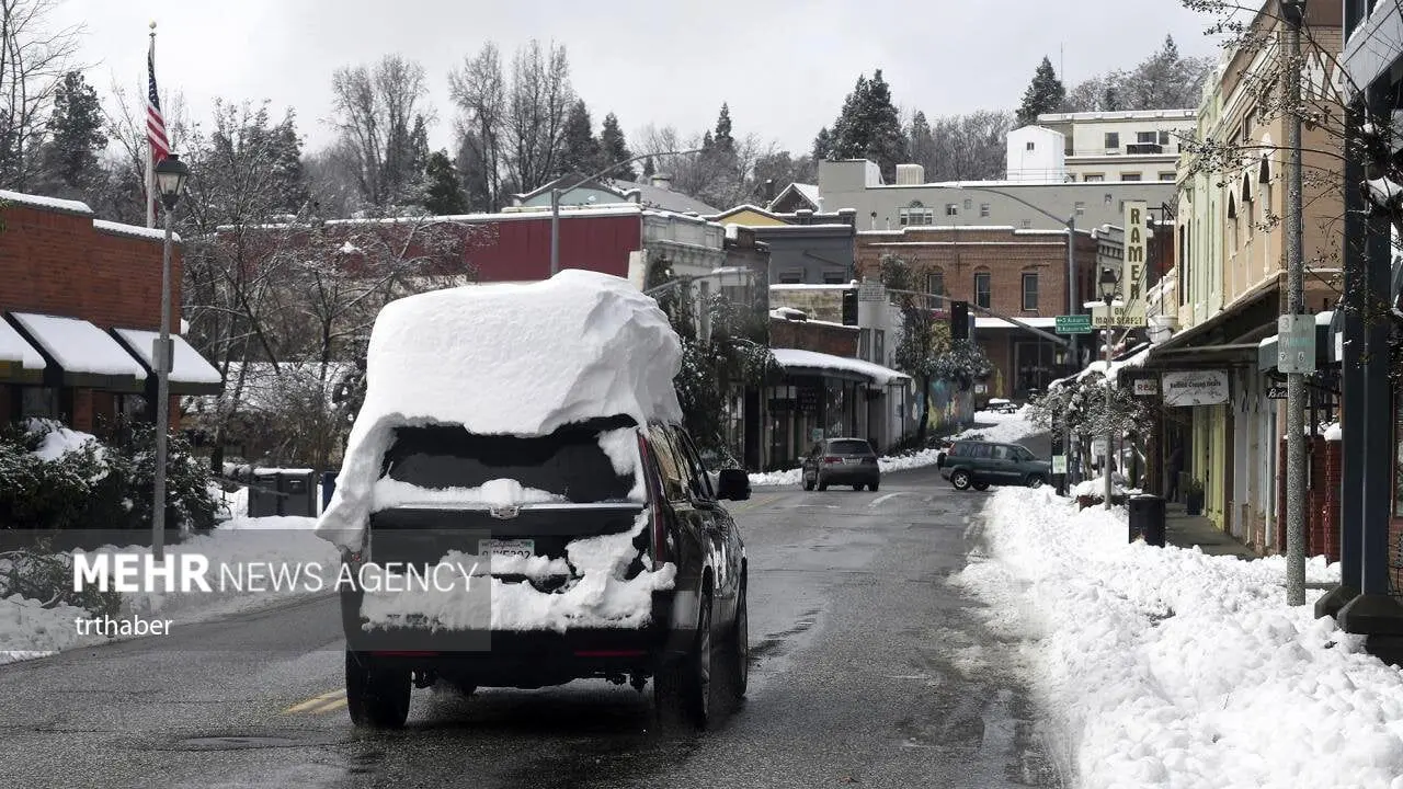 تصاویر/ رکورد بارش برف در کالیفرنیا