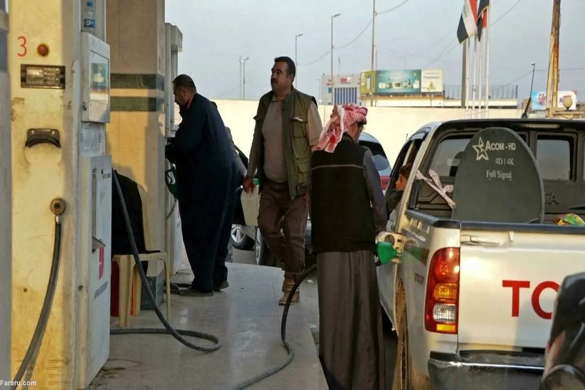 بحران سوخت در موصل؛ تشکیل صف طولانی مقابل پمپ بنزین‌ها + ویدئو