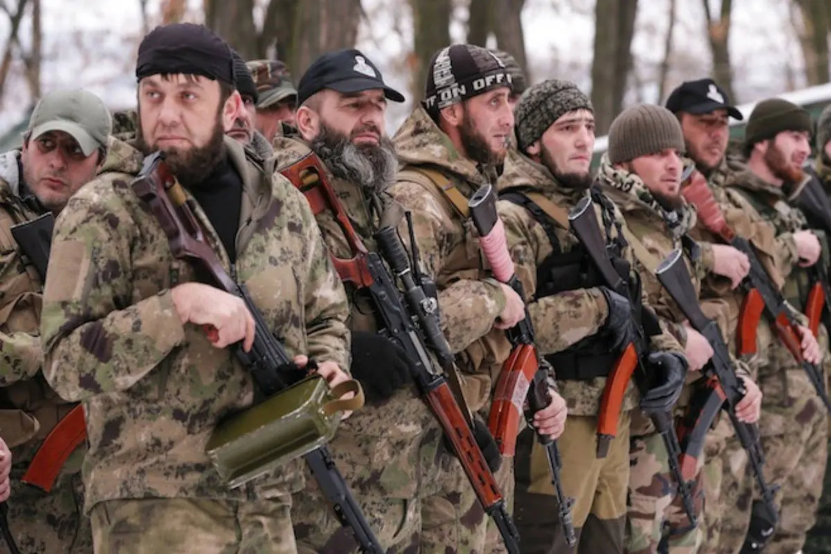 ویدئو/ تصرف یک واحد نظامی اوکراین توسط سربازان چچنی