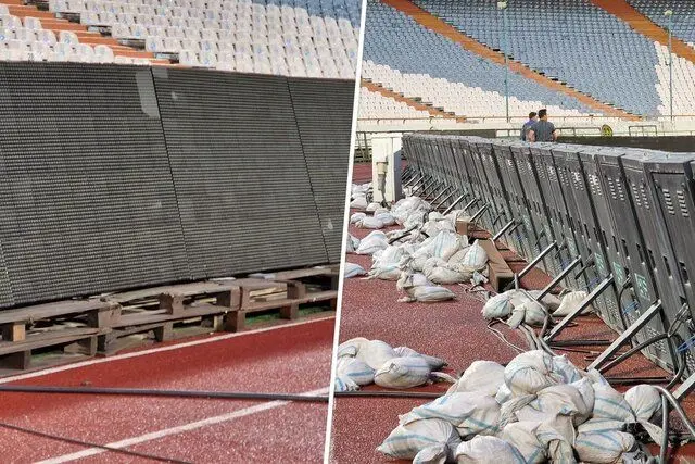 تعجب روس‌ها از وضعیت ورزشگاه آزادی: از همه‌جا آب می‌چکد! +عکس