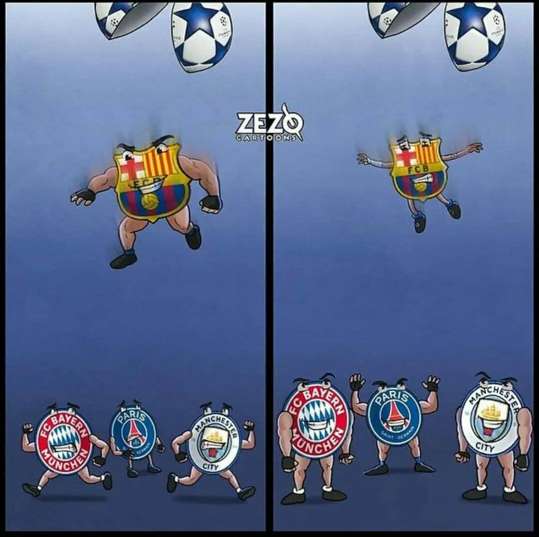 کارتون| بارسلونا دیگر ترسناک نیست