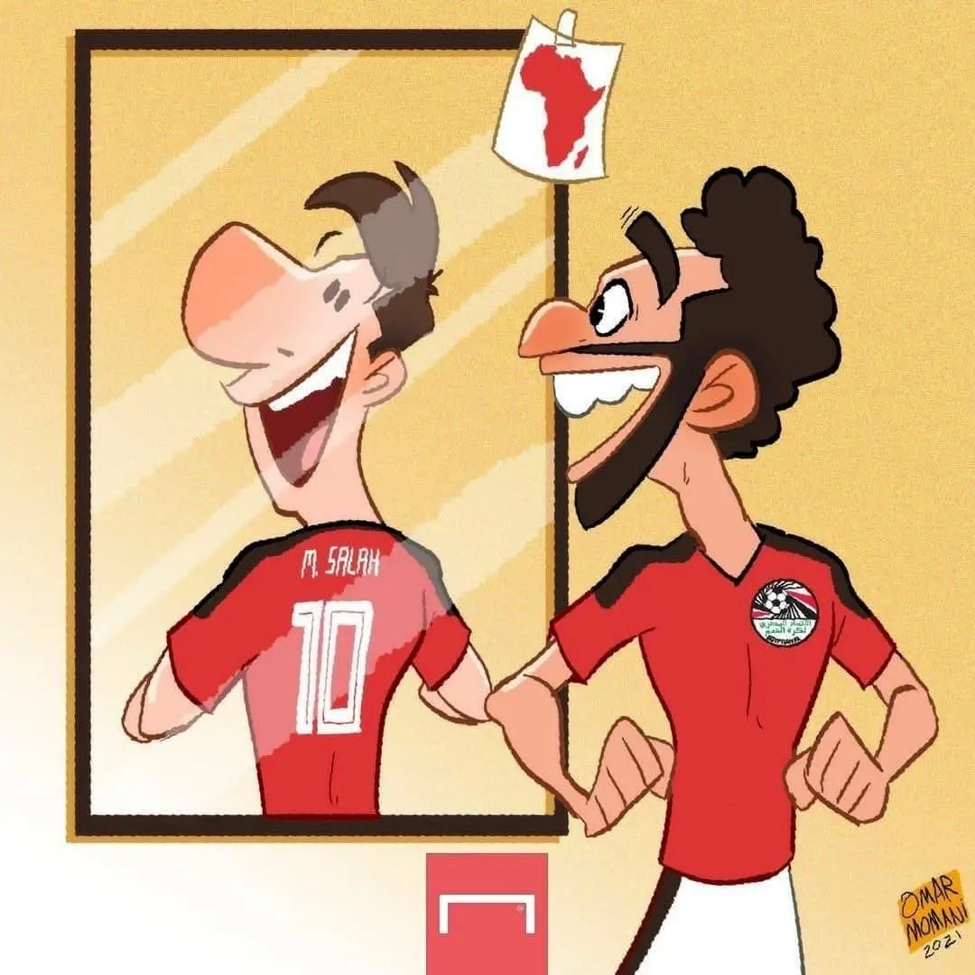 کارتون| مسی در جلد محمد صلاح!