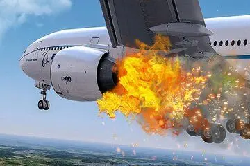 فیلم | آتش گرفتن موتور ایرباس 321 هنگام تیک آف