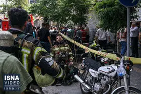فیلم | ۱۰ مصدوم، آخرین وضعیت آتش‌سوزی در گمرک تهران