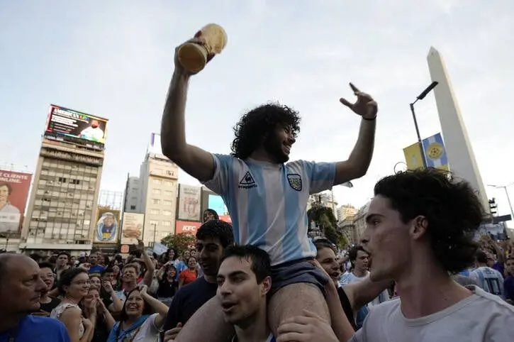 تصاویر| خیابان‌های آرژانتین پس از صعود به فینال