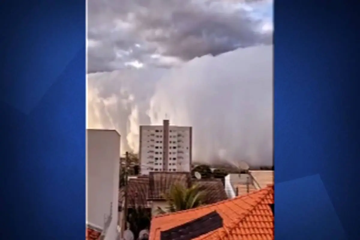 هجوم ابرهای عجیب به شهر مینیروس برزیل! + ویدئو