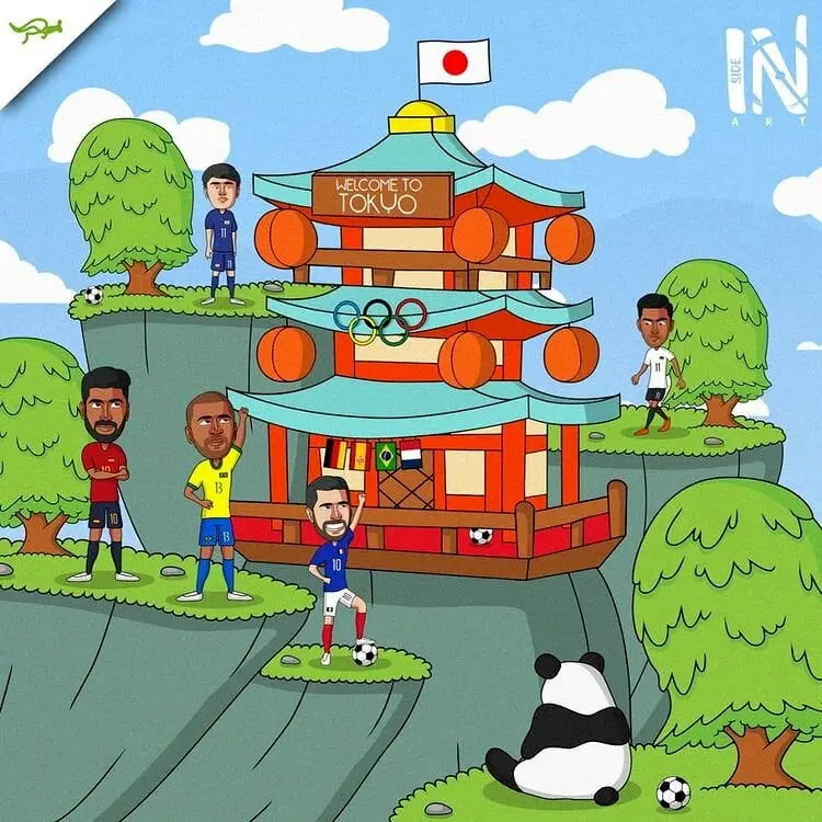 کارتون| دیدار بزرگان فوتبال این بار در ژاپن!