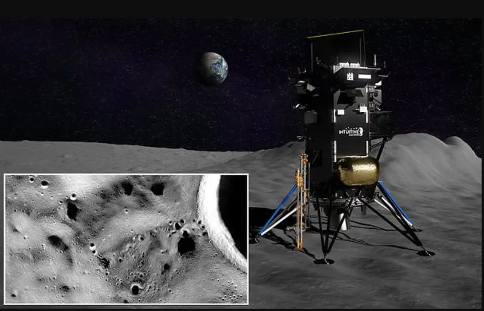 2022 فرودگر یخ یاب ناسا روی ماه