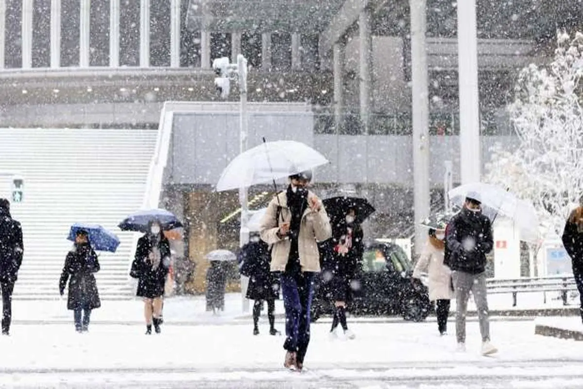 بارش برف ۲ متری در ژاپن + عکس