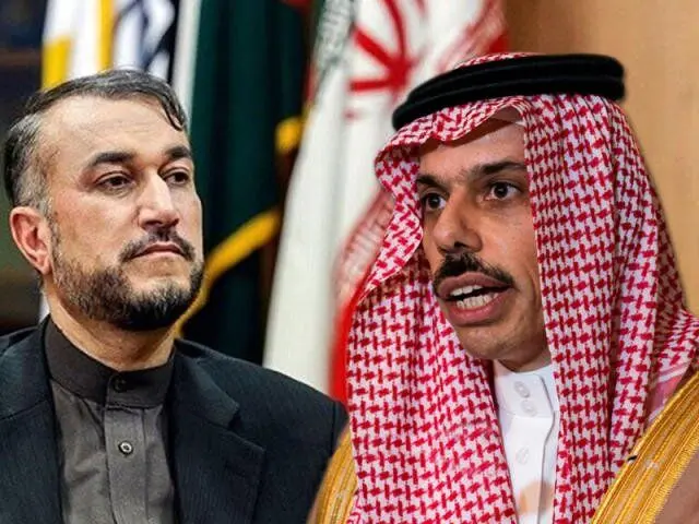 دیدار امیرعبداللهیان با وزیر خارجه عربستان در اردن