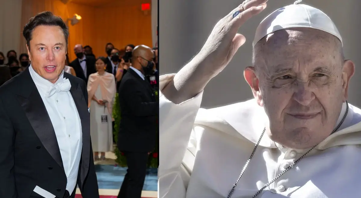 شوخی ایلان ماسک با کاپشن سفید خبرسازِ پاپ! + عکس