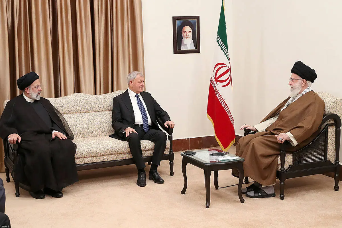 دیدار رییس‌ جمهور عراق با رهبر ایران