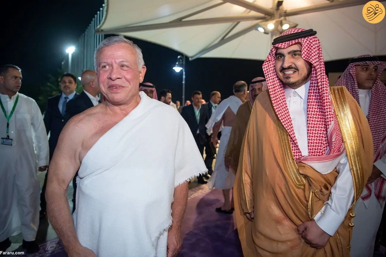 عکس / پادشاه اردن با لباس احرام