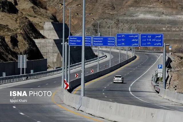 آزادراه تهران شمال بازگشایی شد/جاده چالوس همچنان بسته