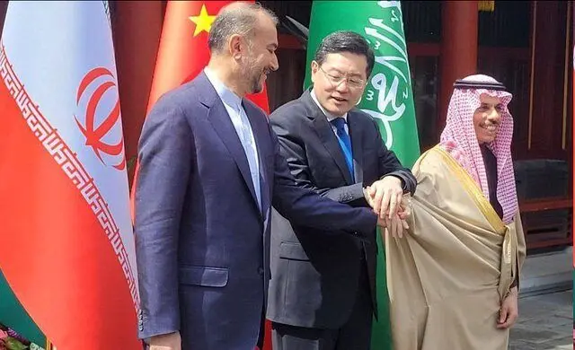 دیدار مشترک وزیران امور خارجه ایران، عربستان و چین در پکن