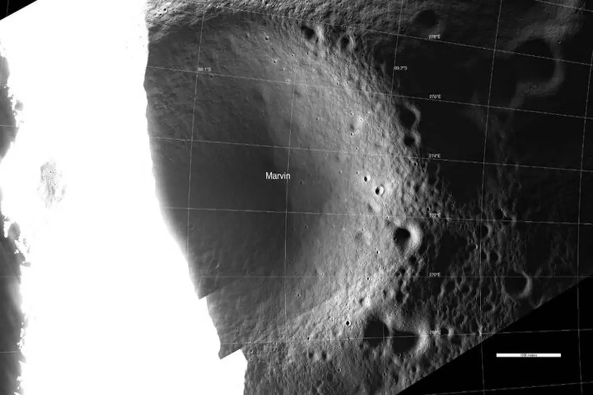 ناسا عکسی دقیق از قسمت تاریک قطب جنوب ماه منتشر کرد + تصویر