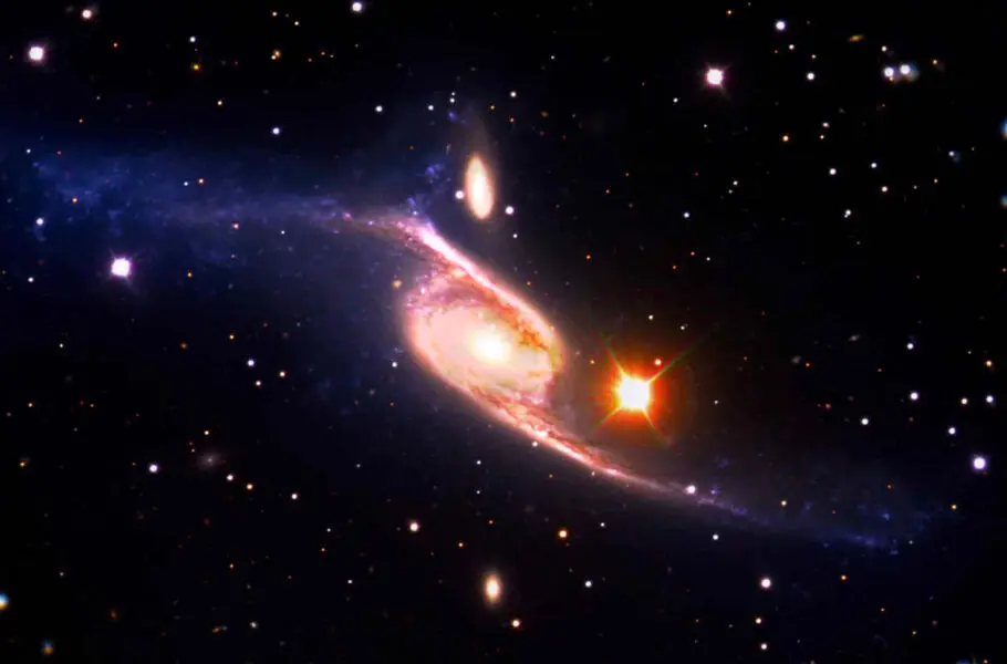 تصویری حیرت‌انگیز از بزرگ‌ترین کهکشان مارپیچی جهان با همکاری چند تلسکوپ ثبت شد