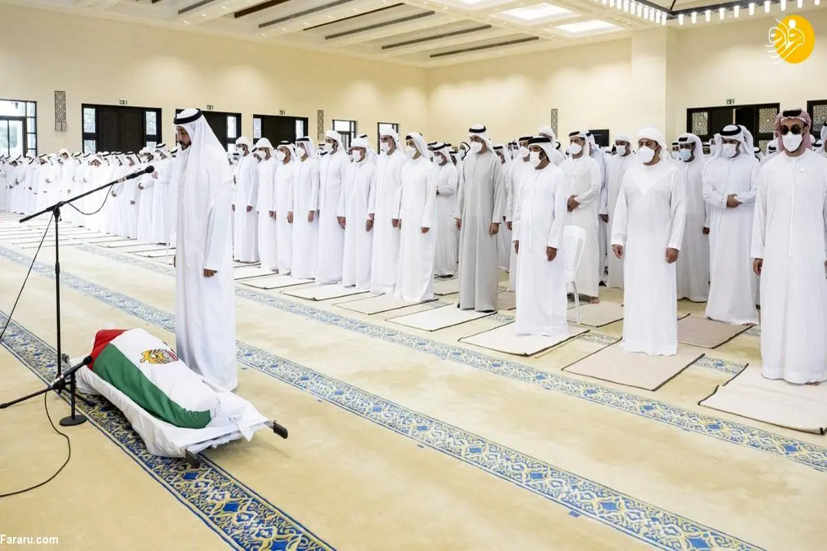 تصاویر| تشییع و خاکسپاری رئیس امارات