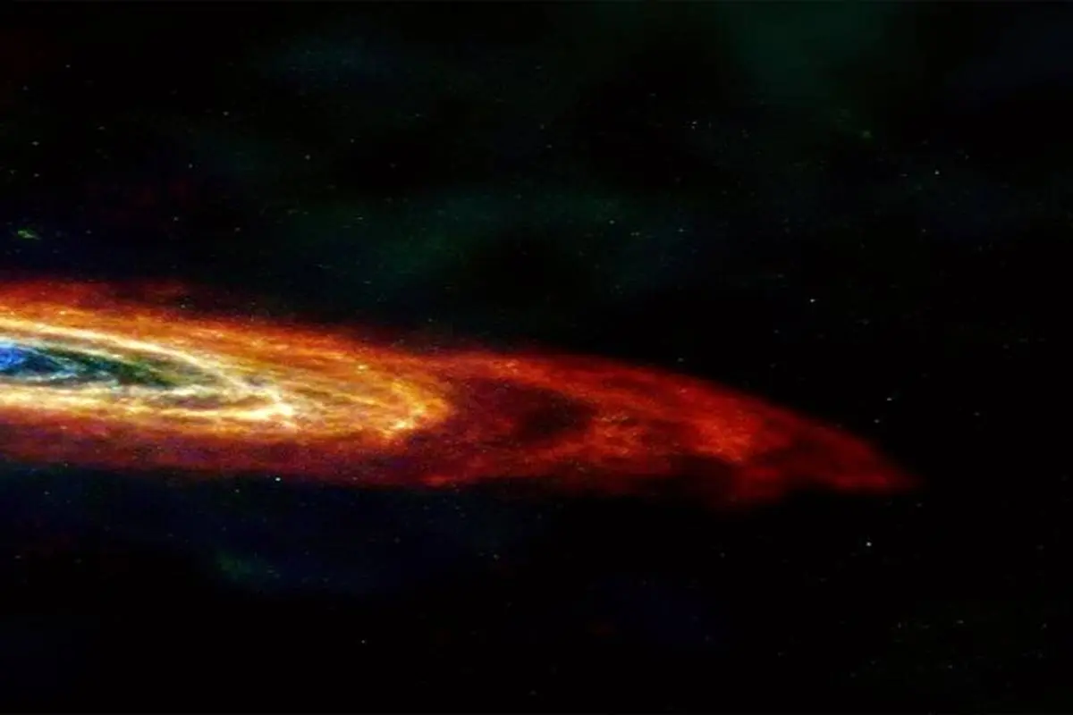 عکس روز ناسا؛ کهکشان رنگین کمانی
