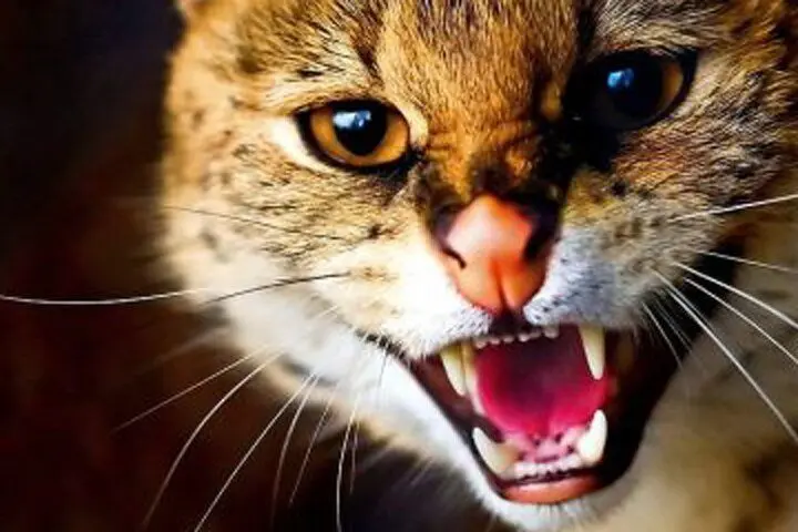 فیلم| لحظه جنون یک گربه مقابل دوربین‌های مداربسته؛ حمله ناگهانی به صاحب خود!