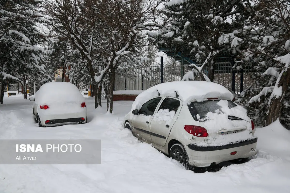 تصاور | بارش برف سنگین در اردبیل