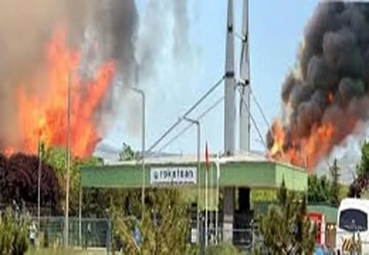 فیلم| انفجار در یک کارخانه موشک سازی در ترکیه
