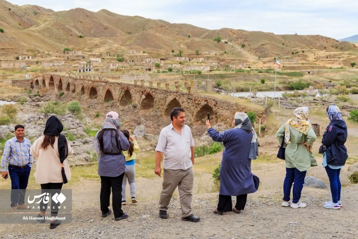 تصاویر| پل خداآفرین گذرگاه تاریخی میان قره داغ و قره باغ

