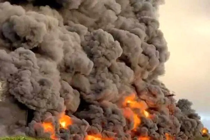 فیلم | لحظه‌ی انفجار ترسناک و سنگین در شرکت البیت سیستمز اسرائیل