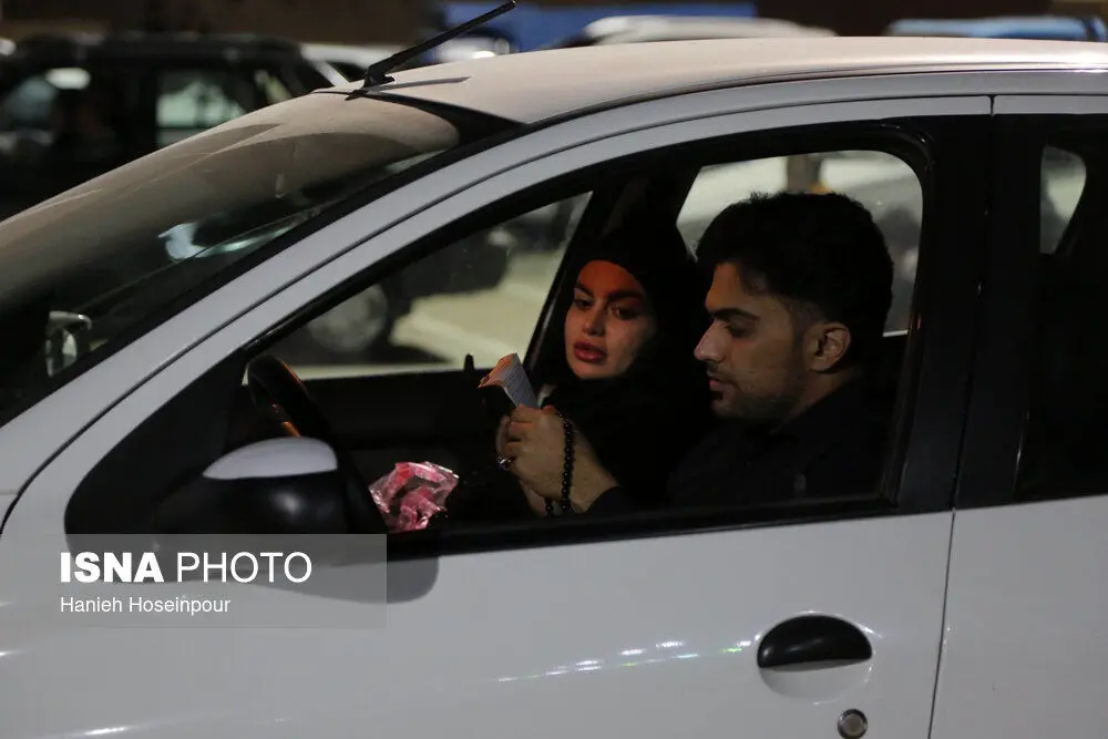 تصاویر/ احیای خودرویی لیالی قدر در شیراز