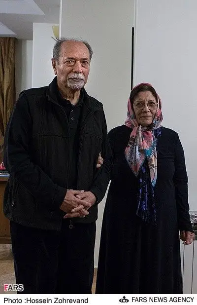 عکس/علی نصیریان و همسرش