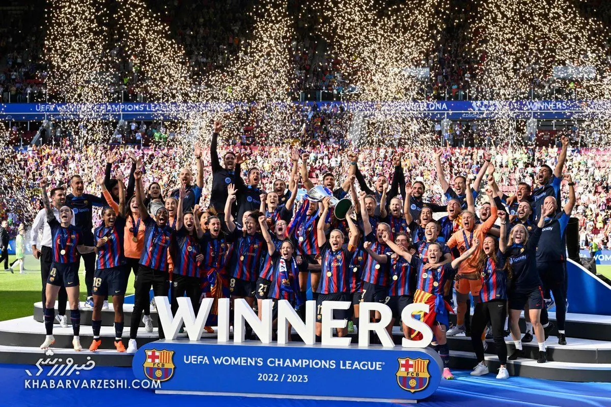 زنان بارسلونا قهرمان اروپا شدند