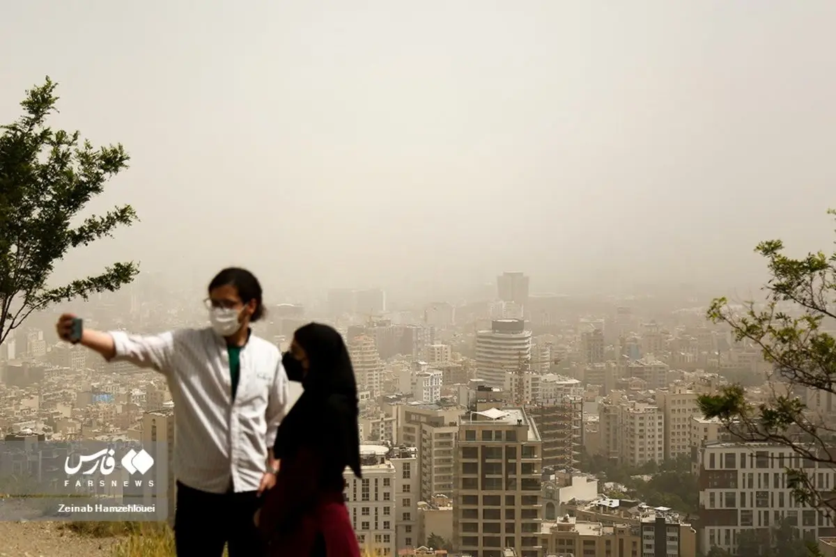 تصاویر| غبار همچنان مهمان پایتخت